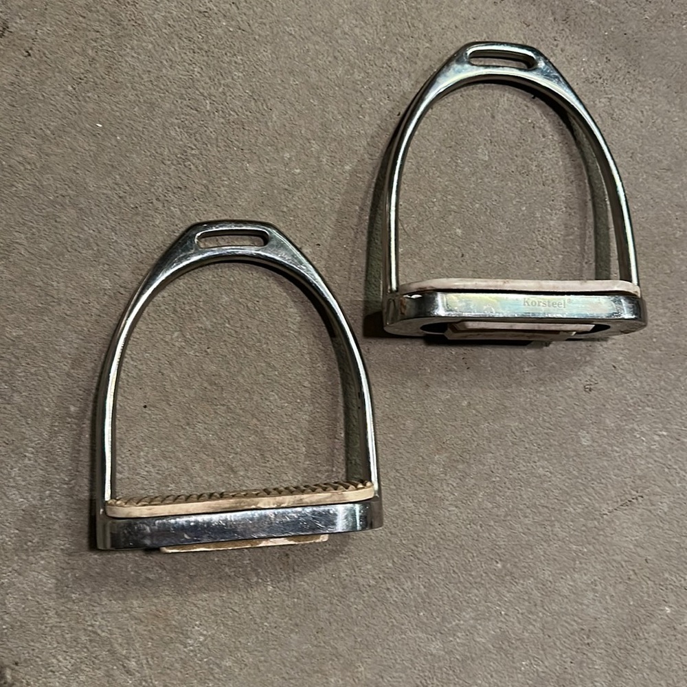 KORSTEEL metal stirrups equestrian horse back riding